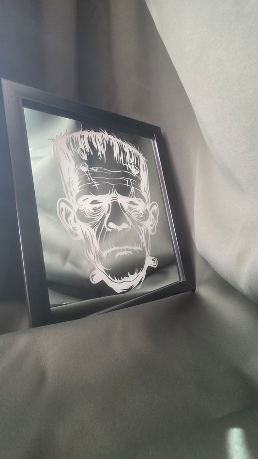 Frankenstein Engraved Mirror