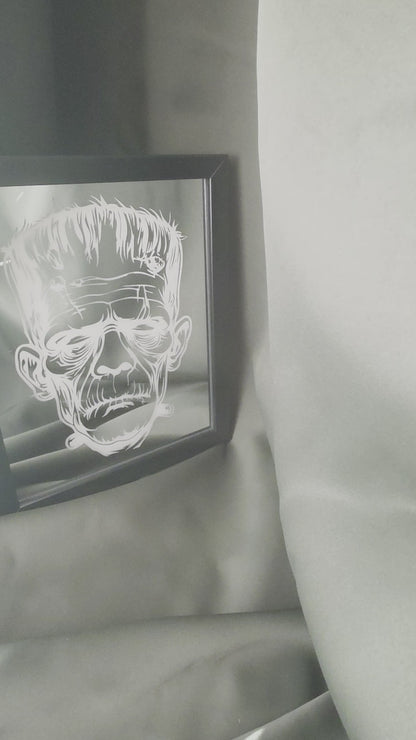 Frankenstein Engraved Mirror